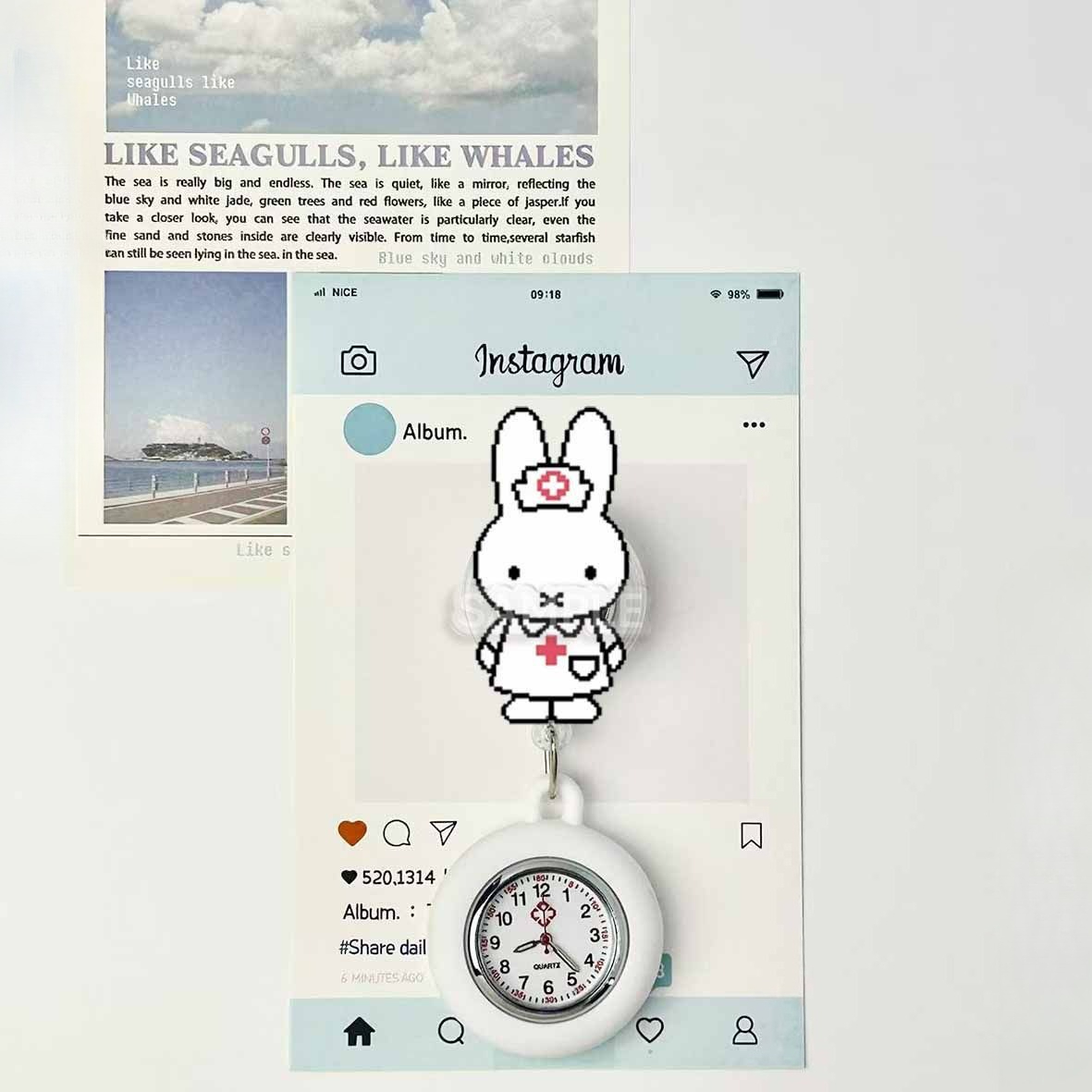 Montre infirmière rétractable  - Kawaii Tech Accessories avis et prix